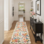 DUKINO 2x6 Runner Rug, Floral Washable Rug - Image 7