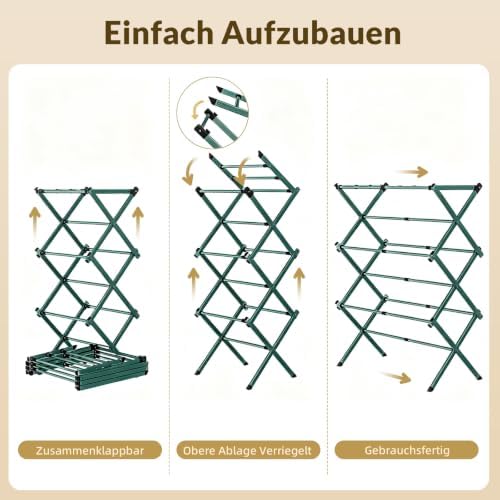 Clothes Drying Rack Collapsible, Heavy Duty Extendable Laundry Rack - Image 5