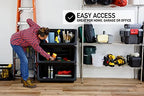 Mighty Tuff Heavy Duty Nesting Stack Bins, Extra-Large Handles, Wide Front - Image 3