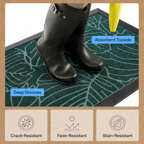 GORILLA GRIP WeatherMAX Door Mat, Indoor Outdoor Use - Image 5
