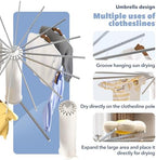Heavy-Duty Aluminum Tripod Clothes Drying Rack, Reinforced Stable Design - Image 4
