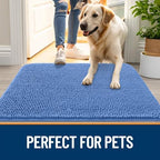 OLANLY Dog Door Mat for Muddy Paws 47x20, Super Absorbent Chenille Mud Mat - Image 6