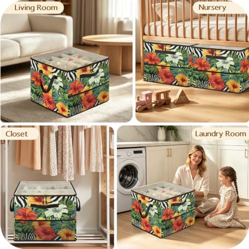 Tropical Flowers Shoe Organizer - Image 7
