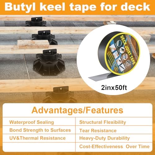 Timtin 12 Pack Adjustable Deck Support Pedestals, 2-3/8 to 5-1/2 in - Image 5