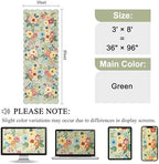 DUKINO 3x8 Kitchen Runner Rug, Soft Floral Washable Rug - Image 2