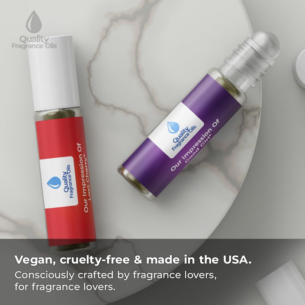 Quality Fragrance Oils' Roses de Chloe Impression #301 | Long-Lasting Perfume Oil, Alcohol-Free, Strong Scent, 10ml Roll-On | Affordable Alternative to Designer Fragrances