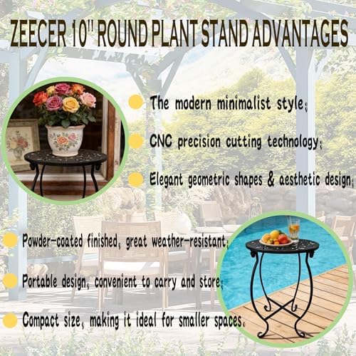 Outdoor Side Tables, Plant Stand - Image 2