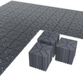 44 Interlocking Deck Tiles 12x12in +12 Edges Trim & 4 Corners by Unknown