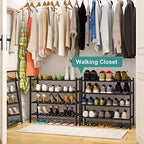 viewcare 4-Tier Black Bamboo Shoe Rack - Image 5