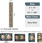 DUKINO 2x14 Hallway Runner Rug, Floral Washable Kitchen Rug - Image 2