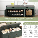HOMEFORT 41.3" Shoe Bench with Lift Top Storage, Entryway Bench with Cushioned - Image 5