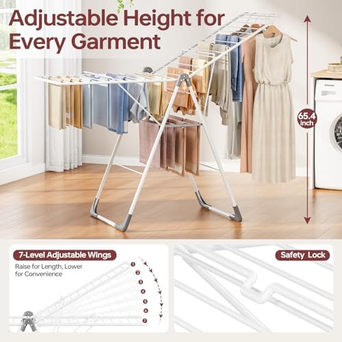 APEXCHASER Clothes Drying Rack, Large Capacity Drying Rack Clothing - Image 4
