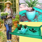 2 PCS Plant Repotting Mat for Indoor Plants, Portable Potting Mat Gardening - Image 5