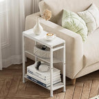 End Table for Small Space, 3-Tier Narrow Side Table - Image 2