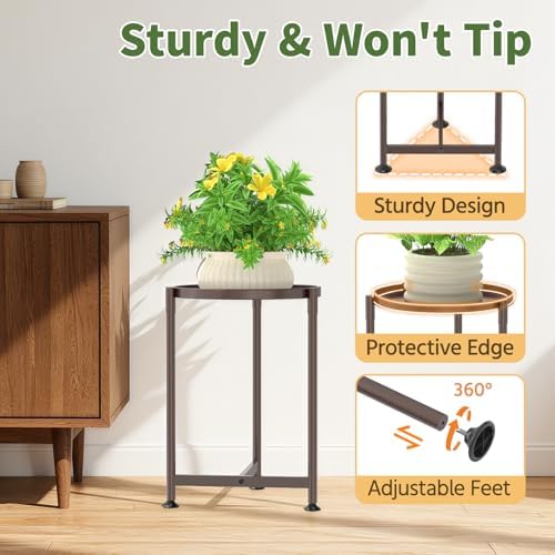 LASZOLA Metal Small Plant Stand Indoor Tall - Image 4