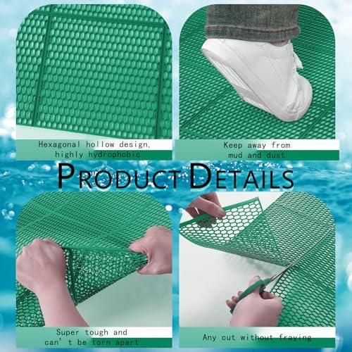 Tondiamo Pool Mats Non Slip Drainage Floor Pool Deck Mats, 1x 10 Ft - Image 3