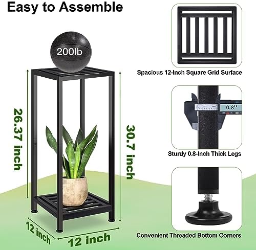 Lilybud--lily Plant Stand Indoor Outdoor Heavy Duty Wrought Iron Pedestal - Image 3