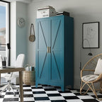 Bevivog 61" Farmhouse Metal Storage Cabinet by BevivogStylishCabinetsOrganizeYourSpace