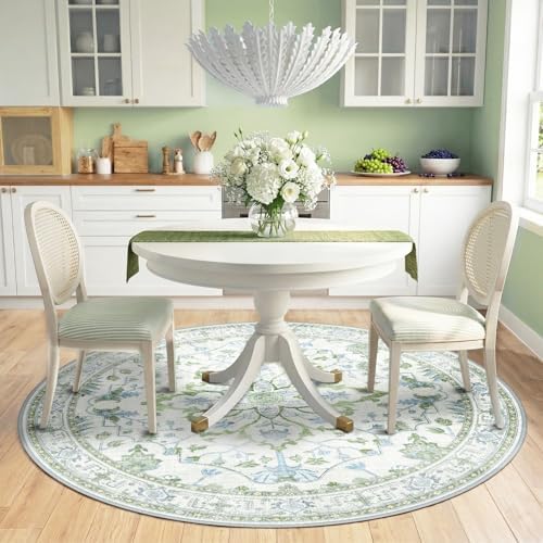 RELEANY Washable Area Rug, Round 6ft - Image 2
