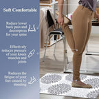 HEBE Kitchen Mats for Floor, Floral Anti Fatigue Kitchen Rugs Set of 2 - Image 2
