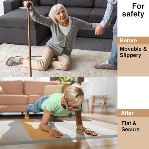 Carpet Edge Trim Binding Rug Edge Protector Thin Rugs Gray 6.6FT - Image 2