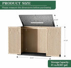 Outdoor Storage Shed Resin Waterproof Storage Cabinet - Image 2