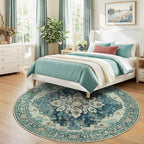 RELEANY Washable Area Rug, Round 8ft - Image 3