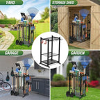 Sttoraboks Garden Tool Organizer Rack Up to 50 Tools, Heavy-Duty Steel Yard - Image 6