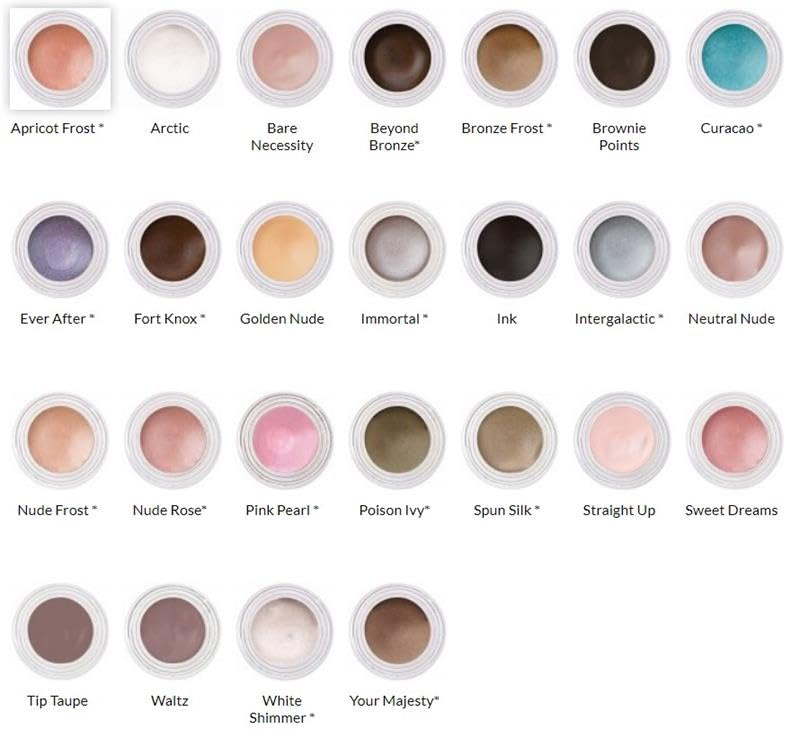 Jolie Waterproof Indelible Creme Eye Shadow 3g (Fort Knox) - Frosted