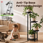 TOSKING 4-Tier Square Corner Plant Stand Indoor Outdoor - Image 4