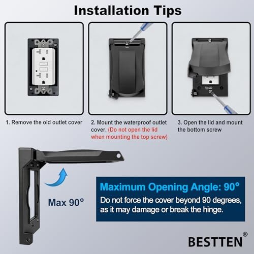 10 Pack BESTTEN Outdoor Outlet Cover - Image 3