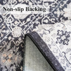 4x6 Living Room Area Rugs: Washable Non-Slip Boho Decorative Rugs - Image 5