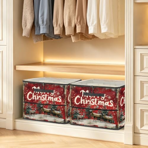Merry Christmas Fabric Shoe Organizer - Image 6