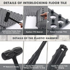 Drydiet 24 Pack Drainage Tiles Modular Interlocking Floor Tiles - Image 3