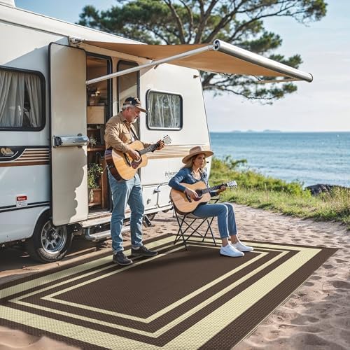 GENIMO Outdoor Rug, Waterproof Plastic Rugs - Image 4