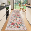 DUKINO 2.6x10 Runner Rug for Hallway, Washable Kitchen Rugs Non Slip by DUKINO