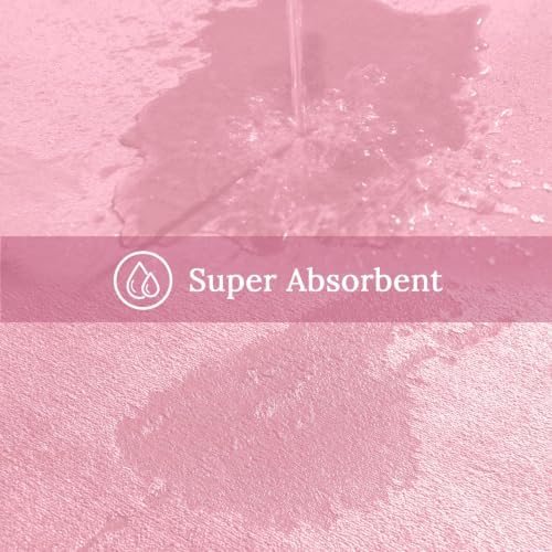 HUXMEYSON 3-Piece Memory Foam Bathroom Rug Set, Rose Pink - Image 5