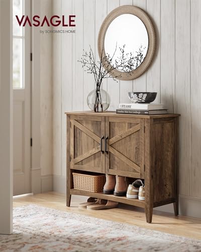 VASAGLE Shoe Storage Cabinet, 3‑Tier - Image 3