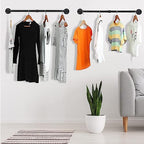 Oroonoko 36" Wall Mounted Clothes Rack, Closet Rods - Image 6