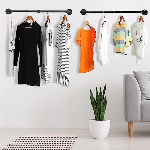 Oroonoko 36" Wall Mounted Clothes Rack, Closet Rods - Image 6