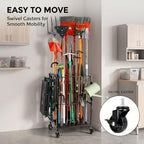 UU-Major Garden Tool Organizer for Garage Corner, Free Standing Yard Tools Rack - Image 2