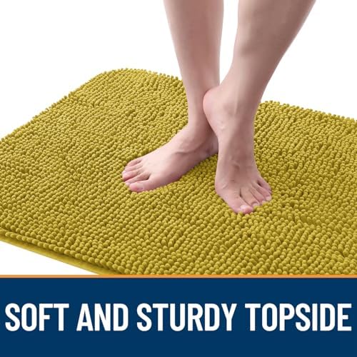 OLANLY Dog Door Mat for Muddy Paws 24x16, Super Absorbent Chenille Mud Mat - Image 4