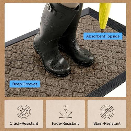 GORILLA GRIP WeatherMAX Door Mat, Indoor Outdoor - Image 5