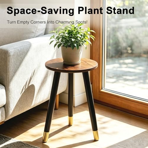 2-Pack Mid Century Plant Stand for Indoor Plants, Modern Metal Flower Pot - Image 3