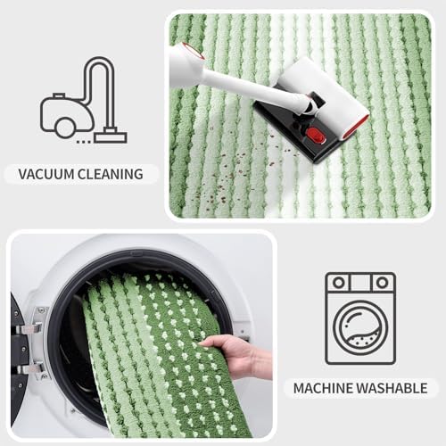 Kitinjoy Indoor Outdoor Door Mat, 47x17 Non-Slip Dirt Trapper Doormats - Image 5