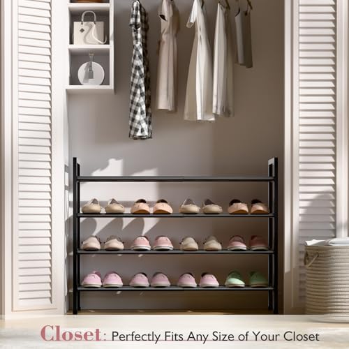 Bumusty 4 Tier Expandable Shoe Rack - Image 2