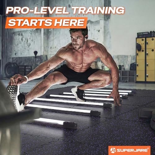 SUPERJARE 0.56'' Thick 192 Sq Ft Rubber Top Gym Flooring - Image 2