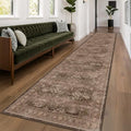 Hazo Haus Neutral Boho Washable 3x16 Extra Long Hallway Runner Rug, Non-Slip by HazoHaus