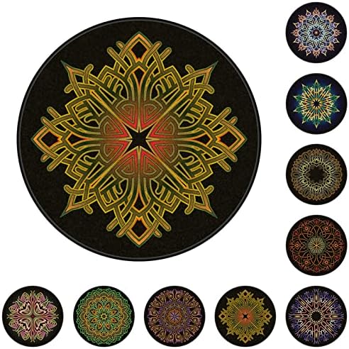 Chair Mat for Hardwood Floor Anti-Slip Floor Protector Round Gaming Computer by GZQIAWY