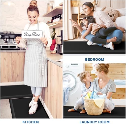 StepRite 1-Inch Kitchen Mats for Floor, 2-Piece Anti-Fatigue Rugs - Image 6